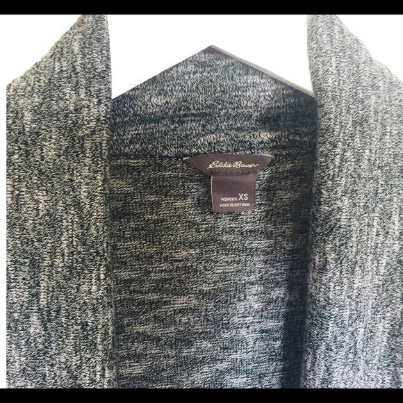 EDDIE BAUER Cascade Open Front Drape Cardigan With Long Sleeves Grey Size XS - Picture 7 of 13